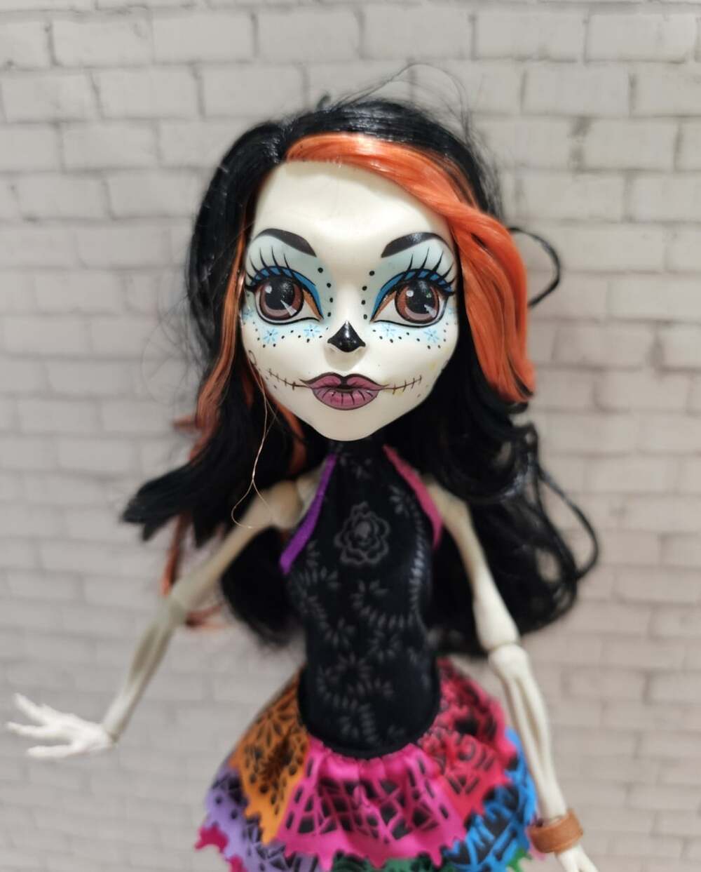2012 Monster High Scaris Skelita Calaveras G1 Doll Original Outfit No Shoes